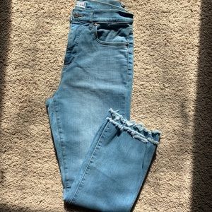 Loft kick crop jeans